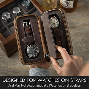Caja <span class=keywords><strong>de</strong></span> reloj vintage <span class=keywords><strong>de</strong></span> cuero genuino, caja <span class=keywords><strong>de</strong></span> reloj <span class=keywords><strong>de</strong></span> regalo para parejas - Product Image 4