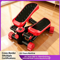 Petit Stepper Hydraulique à Résistance Réglable pour la Maison, Pédalier d'Exercice, Appareil de Fitness pour Personnes Âgées et Entraînement à Domicile