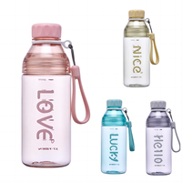 Yiben Offre Spéciale étanche 500ML voyage vide en plastique bouteilles d'eau potable jus clair vide bouteilles d'eau potable en plastique