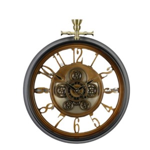 Modern Minimalist Wall <b>Clock</b> Round <b>Battery</b> Powered Quartz <b>Clock</b> Living Room Decor Metal Pendulum Design 30 Mm Thick - Product Image 5