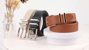 Ceintures pour femmes en cuir PU de couleur marron et noir, avec boucle en alliage de 2,5 cm de large, design tendance, taille personnalisable, pour robe ou costume - Product Image 2