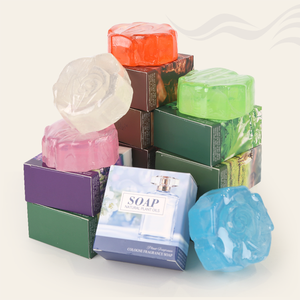 100G Đa Năng Nhẹ Nhàng Nuôi Dưỡng Tắm Xà Phòng Thanh Làm Mới Sang Trọng Thơm Tinh Dầu Handmade Rose Hình Xà Phòng Cho Khuôn Mặt - Product Image 1