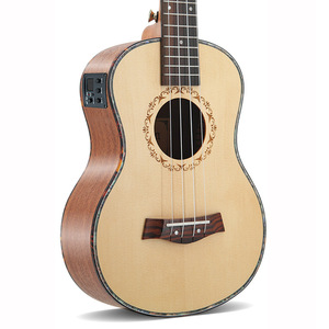 Nhà Máy Ban Đầu Gỗ Màu Logo Tùy Chỉnh 23 Inches Óc Chó Nylon Chuỗi Hawaii Ukulele - Product Image 1