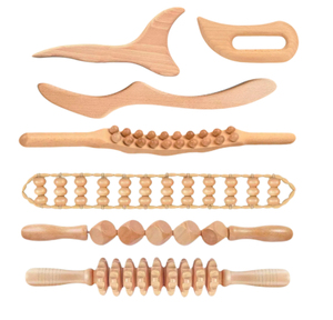 Kit d'outils de <span class=keywords><strong>massage</strong></span> en bois pour soins personnels à domicile, masseur de drainage, cadeau artisanal en bois pour le remodelage corporel et la lutte contre la cellulite - Vente chaude - Product Image 1