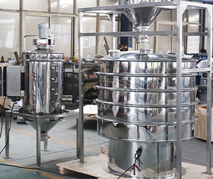 Macchina per setacciare la separazione della frutta liofilizzata 1 \ 2 \ 3 piani per uso alimentare 304 setaccio a schermo vibrante rotondo con CE - Product Image 3