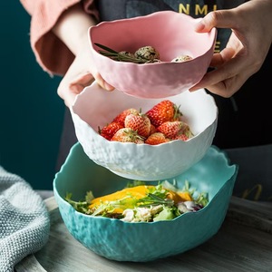 Tazón de Postre de Cerámica Nórdica, Individual, Personalizado, Irregular, para Frutas y Ensaladas, Vajilla Sostenible - Product Image 5