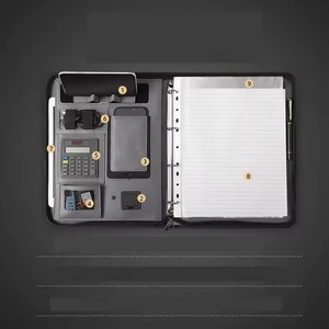 NEW A4 Multi Functional Charging Treasure <strong>File</strong> <strong>Folder</strong> With Zipper Document Organizer