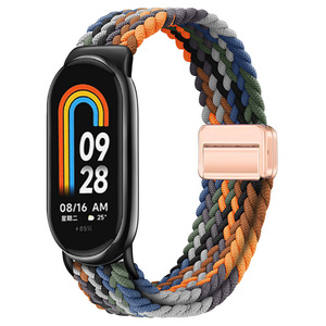 Correa de Reloj Deportiva Elástica de Nailon Tejido, Correa de Repuesto Ajustable y Elástica para <span class=keywords><strong>Mi</strong></span> <span class=keywords><strong>Band</strong></span> 8 9 10 - Product Image 1