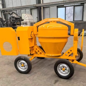 Mini malaxeur vertical à béton forcé, machine portable de mélange de ciment et de mortier avec roues pour chantier de construction - Product Image 2