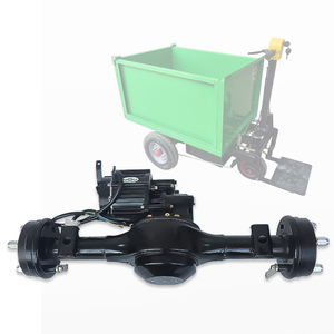 Essieu arrière électrique de 70 cm 800 W avec moteur différentiel 1:28 et frein pour conversion de chariot de plate-forme de tricycle électrique - Product Image 1