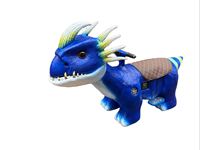 Voiture de course dinosaure carrée pour enfants avec batterie, simulateur de course et machine d'arcade pour divertissement enfantin