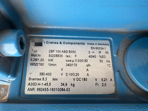 ZBF 100 A8/<span class=keywords><strong>2</strong></span> B050 Motor de engranajes AME30DD Controlador de programación de uso M0-46-<span class=keywords><strong>3</strong></span>-45.5 o M0-46-1-45.5 Automatización industrial - Product Image 2