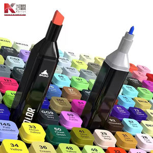 30/40/60/80/168 colores marcadores Manga bocetos marcadores 168 doble cepillo pluma Alcohol fieltro arte escuela suministros dibujo conjunto - Product Image 2