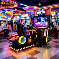 Simulador de Carreras de Autos Futurista con Pantalla HD que Funciona con Monedas, Máquina de Juegos de Conducción para Centros de Juegos Comerciales, Precio de Fábrica