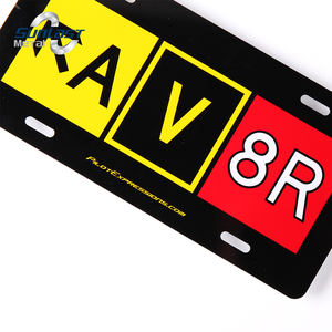 2025 personnalisé ma famille aluminium 3D Logo en relief plaque d'immatriculation de voiture personnalisé mer thème plaque d'immatriculation pour anniversaire - Product Image 5