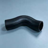 Tuyau en caoutchouc silicone industriel OEM avec revêtement FKM/ECO, résistant aux hautes températures, service de découpe, noir
