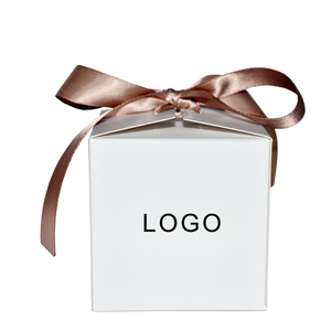 White Sweet Packaging Boxes Small Business Can Print Your Logo <strong>Custom</strong> Fold Packaging Square White Square Fancy Boxes for Parties - Product Image 3