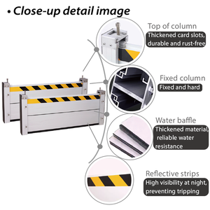 Pannelli Anti-Alluvione in Lega di Alluminio Resistente, Barriere Temporanee Facili da Installare per Cantieri e Fossi - Product Image 2