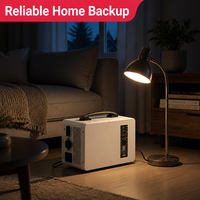 Générateur solaire de stockage d'énergie, batterie lithium-ion LiFePO4, station d'alimentation domestique et automobile avec panneau solaire et kits d'éclairage LED
