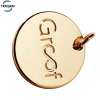 Porte-clés personnalisé plaqué argent pendentif forme mignonne couleur or marque lettre bijoux étiquettes anneau style religieux chrétien