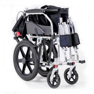 Vente d'usine - Fauteuil roulant manuel noir pour personnes handicapées, dispositif d'assistance léger et portable pour personnes âgées - Product Image 6