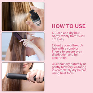 สเปรย์ป้องกันความร้อนเคราตินออร์แกนิกสำหรับผมหยิกและแห้ง-เพิ่มวอลลุ่มและป้องกันผมชี้ฟู - Product Image 6