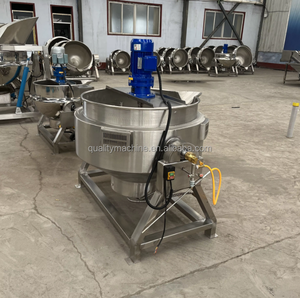 Chili-Paste-Herstellungs maschine mit großer Kapazität Neue Art Tomatenmark-Herstellungs maschine Jacken kessel mit Rührwerk - Product Image 4