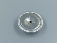 Capsules dôme isolantes en acier inoxydable, aluminium et laiton, rondelles pour goupilles autobloquantes, finition unie noire / traitement de surface uni
