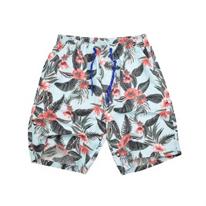 MLY <b>Mens</b> Woven Drawstring Casual Mid Swim <b>Trunks</b> Shorts Eco-Friendly Quick Dry Custom OEM Service - Product Image 2