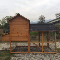Poulailler extérieur moderne en bois de grande taille, écologique, avec motif imprimé, SDC001XL