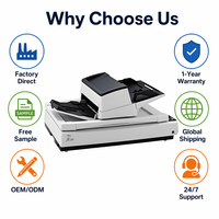 Scanner de production de documents Ricoh Fi-7700 A3 haute vitesse 100 ppm USB recto-verso avec chargeur automatique de documents 300 feuilles et numérisation d'archives à plat – Vente en gros