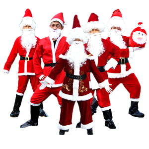 <span class=keywords><strong>Abbigliamento</strong></span> e Costumi <span class=keywords><strong>da</strong></span> Babbo Natale, Costumi Natalizi per Adulti in Stile Europeo e Americano - Product Image 1