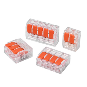 מחברי חוטים מהירים שקופים וכתומים מסוג GHX עם חיבורי נחושת 2P/3P/4P/5P LT-412/413/414/415 - Product Image 1