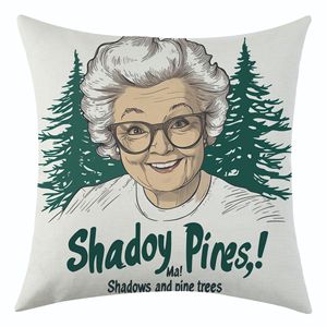 Cartoon Character Linen <b>Pillowcase</b> <b>Square</b> Washable Living Room Cushion Cover - Product Image 5