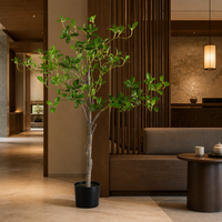 Arbre artificiel tropical pour île artificielle, plantes artificielles pour la décoration intérieure, hall d'hôtel, centre commercial