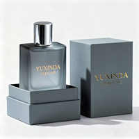 Großhandel 30ml 50ml 100ml Luxuriöse Mattierte Farbige Leere Parfüm-Verpackung Glas-Pumpsprühflaschen Rechteckig mit Box