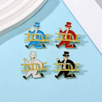 Venta al por mayor del fabricante: Pines de aleación de zinc fundido a presión 3D personalizados con diseño de personajes divertidos, colores vibrantes y duraderos.