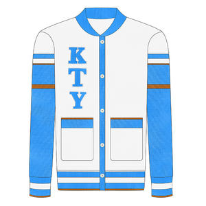 Piccoli lotti di fascia alta personalizzazione bianco <span class=keywords><strong>blu</strong></span> Oversize cotone confraternita e abiti invernali da confraternita per maglioni da <span class=keywords><strong>uomo</strong></span> <span class=keywords><strong>Cardigan</strong></span> - Product Image 1