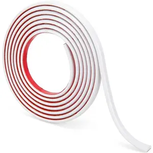 Zelfklevend Aluminium Ontwerp Effen Kleur Pvc Flexibele Badkamer Tegel Trim Decoratieve Strip Banding Voor Muur, Vloer, Auto