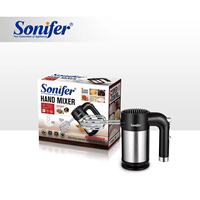 Batteur électrique portatif mini Sonifer SF-7031 de haute qualité, 300 watts, avec 5 vitesses réglables et crochet pétrisseur, nouvelle sortie