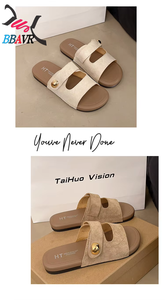 Sandalias de Moda para Mujer, de Gamuza Sintética, de Lujo, Casuales, para Exteriores, para la Calle, para el Verano - Product Image 6