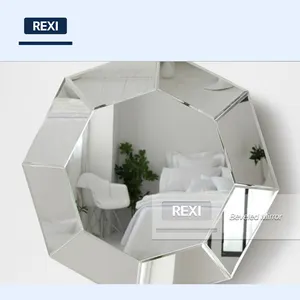 CE certified 6mm 6.5mm beveled glass mirror cut to size