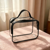 Sac personnalisé en PVC, résistant à l'eau, durable, avec fermeture éclair, grande capacité, portable, écologique, poignée souple, recyclable, pliable