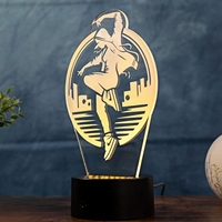 Lampe de table Street Dance, Street Culture, USB LED 3D, veilleuse, cadeau original, lampe décorative intelligente d'intérieur, lampe en acrylique gravée