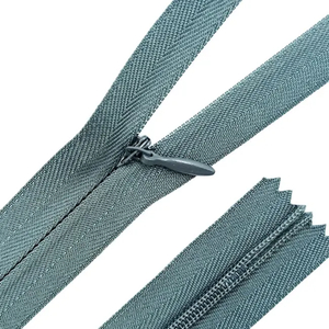 <span class=keywords><strong>Cremallera</strong></span> <span class=keywords><strong>invisible</strong></span> 3 # de alta calidad de <span class=keywords><strong>cremallera</strong></span> de bloqueo automático de nailon de extremo cerrado para vestidos, falda, costura de ropa - Product Image 4