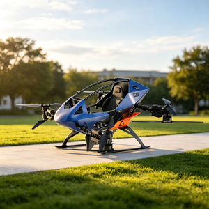 เครื่องบินกีฬาไจโรเพลน Evtol VTOL รุ่นใหม่ โครงสร้างคาร์บอนไฟเบอร์ ใช้พลังงานแบตเตอรี่ ระบบขับเคลื่อนอัตโนมัติ ความเร็วสูง น้ำหนักเบา ที่นั่งเดี่ยว สำหรับใช้งานส่วนบุคคล - Product Image 6