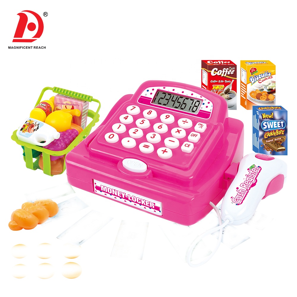 HUADA Детский развивающий Дошкольный игровой набор электронных детских кассовых аппаратов