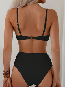 Nouvel ensemble bikini taille haute pour femme 2026 – Maillot de bain sexy deux pièces style européen et américain pour la plage - Product Image 5