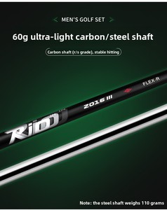 Club de golf pour homme, fer <span class=keywords><strong>7</strong></span>, tête en acier inoxydable, portable, léger, club individuel pour l'entraînement des débutants - Product Image 6