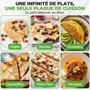 Machine à crêpes électrique gratuite, machine à pizza, machine à pancakes, plaque de cuisson, machine à gâteaux, crêpière - Product Image 3